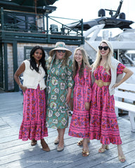 Folklore Flowers - Victoria Skirt - Bright Rose