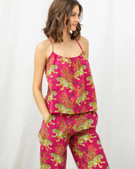Bagheera - Cami Cropped Set - Hot Pink