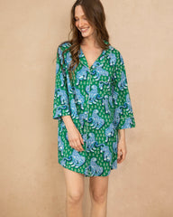 Tiger Queen - Sleep Shirt - Jade