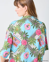 Barbie™ + Printfresh Retro Relaxation - Petite Satin Wildest Dreams Set - Retro Blue