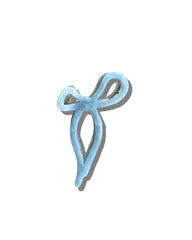 Solar Eclipse - Ballet Bow Acetate Claw Clip - Pale Blue