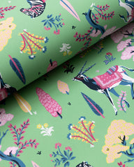 Antelope's Forest - Wallpaper Double Roll - Jade