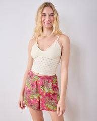 Bagheera - Eco Satin Boyfriend Boxer - Hot Pink