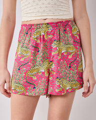 Bagheera - Eco Satin Boyfriend Boxer - Hot Pink