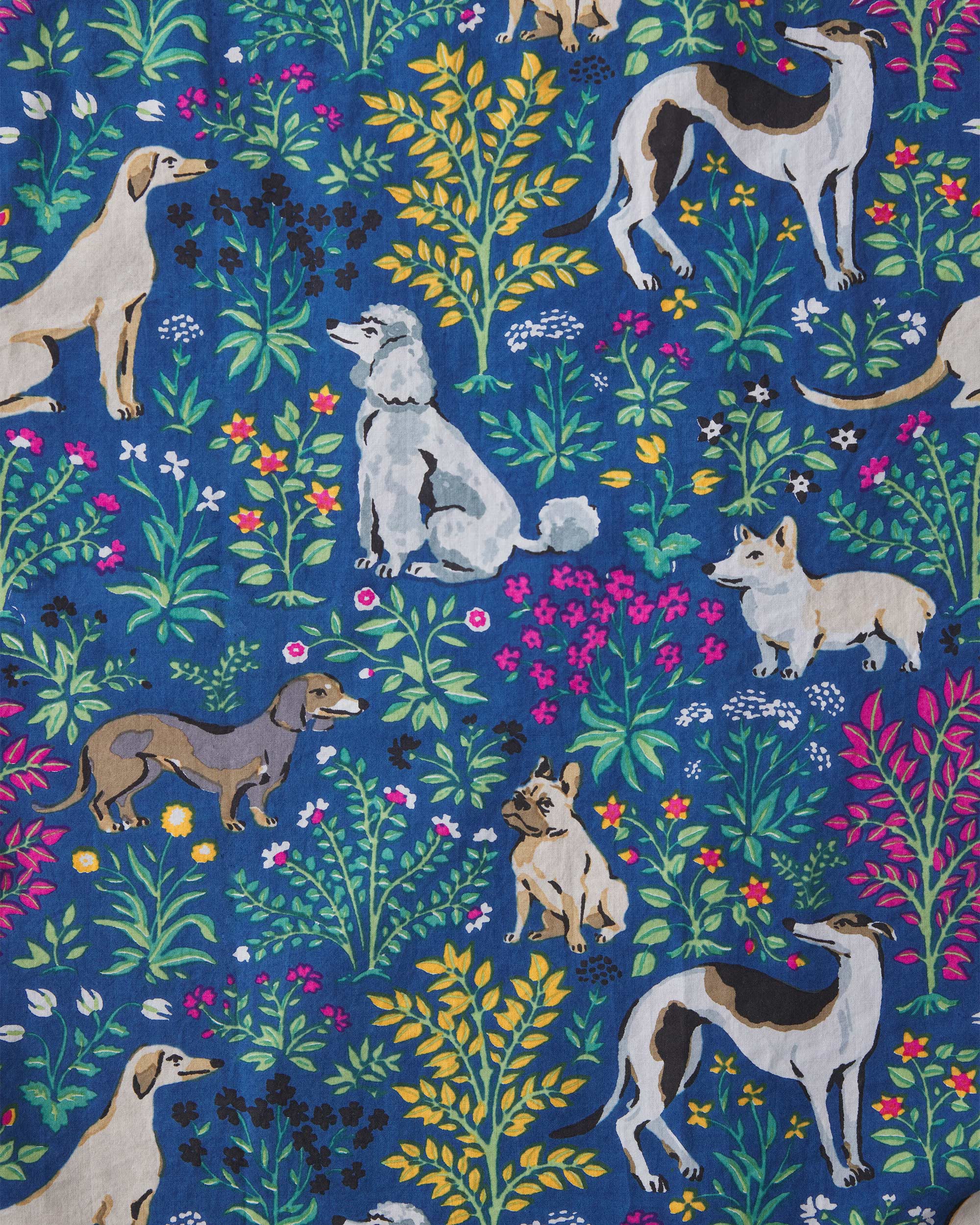 Must Love Dogs - Men's Lightweight Flannel Long PJ Set - Indigo